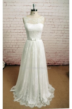 A-line Lace Bridal Wedding Dresses WD010647