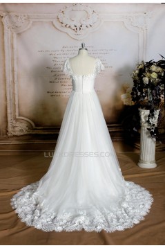 A-line Lace Bridal Wedding Dresses WD010695