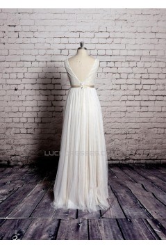 A-line V-neck Lace Bridal Gown Wedding Dress WD010717