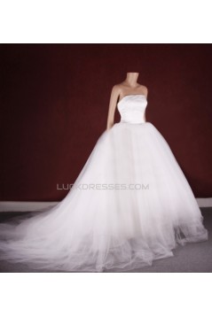 Ball Gown Strapless Bridal Gown Wedding Dress WD010754