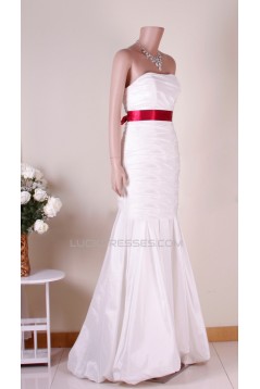 Trumpet/Mermaid Strapless Bridal Gown Wedding Dress WD010762