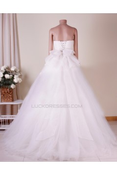 Ball Gown Strapless Bridal Gown Wedding Dress WD010784