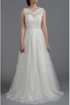 A-line Lace Bridal Gown Wedding Dress WD010787