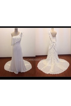 Elegant One Shoulder Bridal Wedding Dresses WD010829