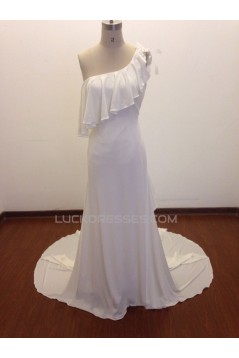 Elegant One Shoulder Bridal Wedding Dresses WD010829