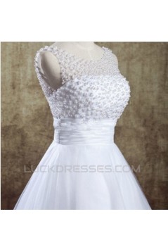 A-line Beaded Lace Short Bridal Wedding Dresses WD010831