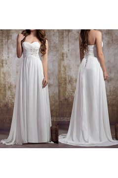 A-line Sweetheart Chiffon Bridal Wedding Dresses WD010842