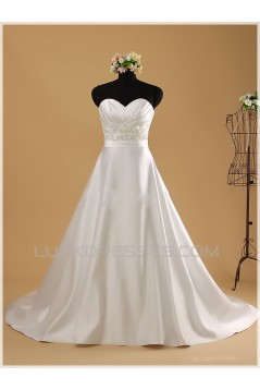A-line Sweetheart Beaded Bridal Wedding Dresses WD010853