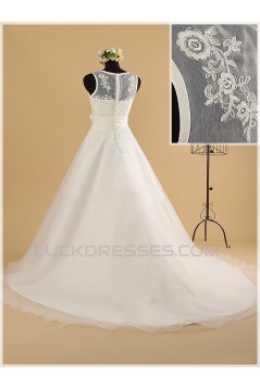 A-line Lace Bridal Wedding Dresses WD010855