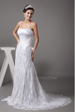 A-Line Beaded Lace Spaghetti Straps New Arrival Wedding Dresses 2030010