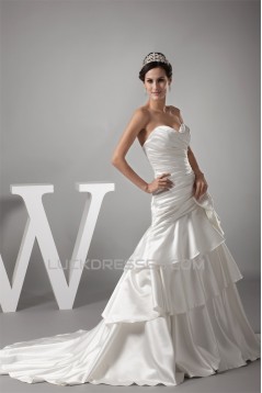 Amazing A-Line Sweetheart Bows Sweet Wedding Dresses 2030051