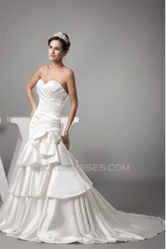 Amazing A-Line Sweetheart Bows Sweet Wedding Dresses 2030051