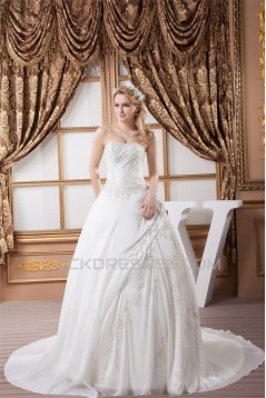 Strapless Sleeveless Ball Gown Satin New Arrival Wedding Dresses 2031005