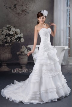 Sweetheart Sleeveless Satin A-Line Lace Wedding Dresses 2031029