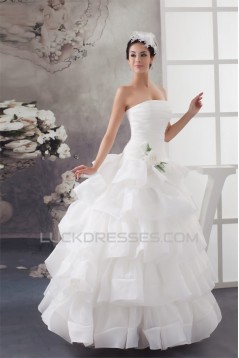 Ball Gown Sleeveless Strapless Wedding Dresses 2031034