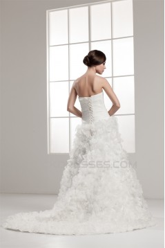 Wonderful A-Line Sweetheart Satin Sleeveless Wedding Dresses 2031063