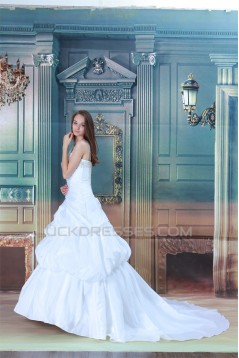 Amazing Ball Gown Straps Satin Sleeveless Beaded Wedding Dresses 2031106