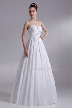 A-Line Taffeta Strapless Sleeveless Wedding Dresses Maternity Wedding Dresses 2031126