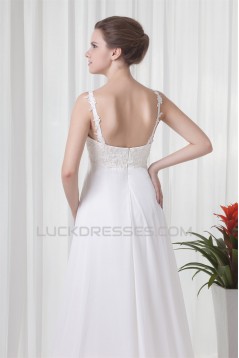 Beautiful Chiffon Lace Sleeveless A-Line Wedding Dresses Maternity Wedding Dresses 2031131