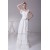 Elegant Sheath/Column Chiffon Cap Sleeve Wedding Dresses 2030124