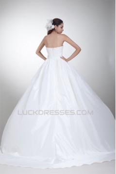 New Arrival Ball Gown Sleeveless Sweetheart Taffeta Wedding Dresses 2031245