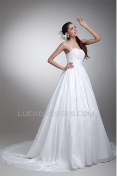 New Arrival Ball Gown Sleeveless Sweetheart Taffeta Wedding Dresses 2031245