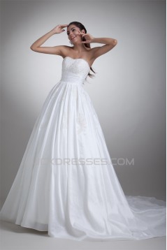 New Arrival Ball Gown Sleeveless Sweetheart Taffeta Wedding Dresses 2031245