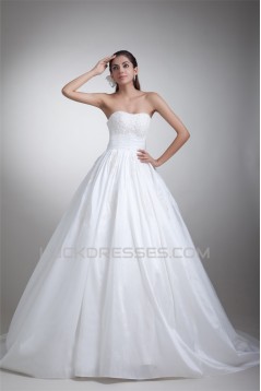 New Arrival Ball Gown Sleeveless Sweetheart Taffeta Wedding Dresses 2031245