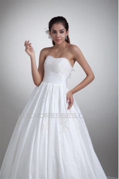 New Arrival Ball Gown Sleeveless Sweetheart Taffeta Wedding Dresses 2031245