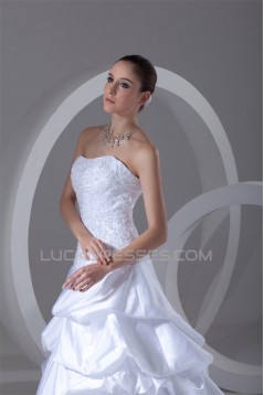 Satin A-Line Sleeveless Soft Sweetheart New Arrival Wedding Dresses 2031267