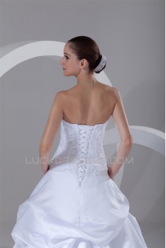 Satin A-Line Sleeveless Soft Sweetheart New Arrival Wedding Dresses 2031267