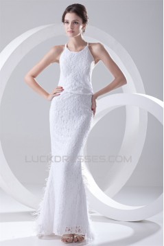 Satin Lace Mermaid/Trumpet Sleeveless Scoop Best Wedding Dresses 2031275