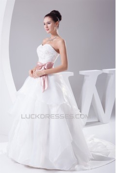 Elegant Sweetheart A-Line Lace Sleeveless Wedding Dresses 2030131