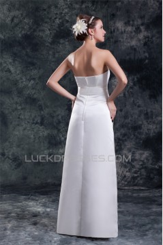 Sleeveless Satin Sheath/Column Sweetheart Wedding Dresses with Lace Jacket 2031335