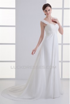 Wonderful Sweetheart Chiffon Lace Sheath/Column Wedding Dresses Maternity Wedding Dresses 2031433