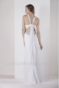 Sheath/Column V-Neck Beaded Wedding Dresses 2031456