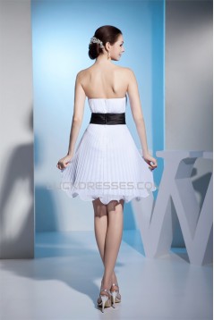 Fantastic Sleeveless A-Line Strapless Chiffon Reception Wedding Dresses 2031487