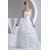A-Line Strapless Sleeveless Satin Organza Wedding Dresses 2030159