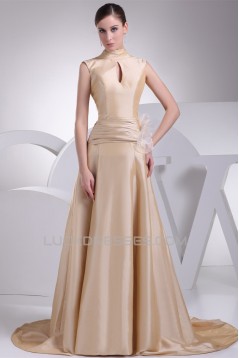 A-Line High-Neck Bows Wedding Dresses 2030173