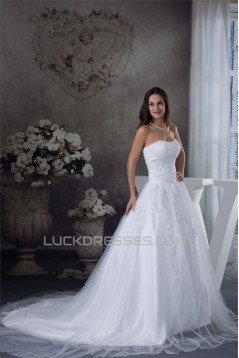 A-Line Strapless Beaded Lace Sleeveless New Arrival Wedding Dresses 2030266