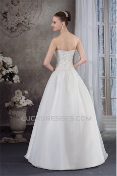 A-Line Sweetheart Sleeveless Embellished Wedding Dresses 2030309