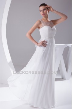 Sheath/Column Straps Sleeveless Beaded Most Beautiful Wedding Dresses 2030335