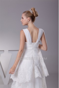 A-Line High Low Sweetheart Lace Sweet Wedding Dresses 2030336