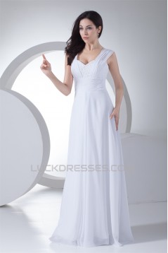 Sheath/Column New Arrival Chiffon Lace Beaded Wedding Dresses 2030344