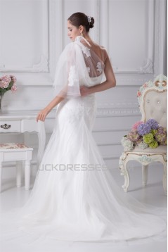 Trumpet/Mermaid One-Shoulder Lace Sweet Wedding Dresses 2030360