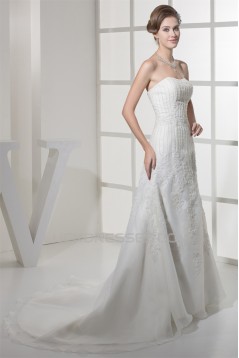 A-Line Beaded Lace Soft Sweetheart Wedding Dresses 2030436