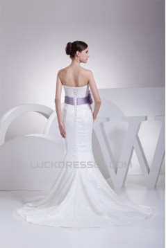 Mermaid/Trumpet Soft Sweetheart Sleeveless Best Wedding Dresses 2030438