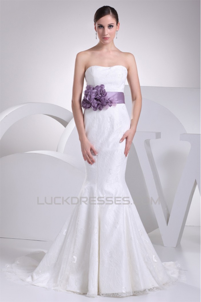 Mermaid/Trumpet Soft Sweetheart Sleeveless Best Wedding Dresses 2030438