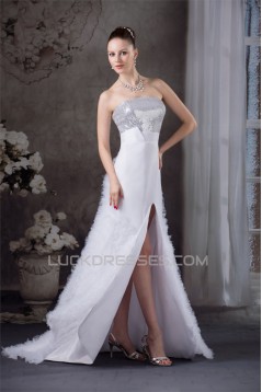 Strapless Satin Lace Organza Fine Netting Sequins Most Beautiful Wedding Dresses 2030451