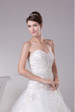 Sweetheart Princess Satin Fine Netting Lace Sleeveless New Arrival Wedding Dresses 2030482